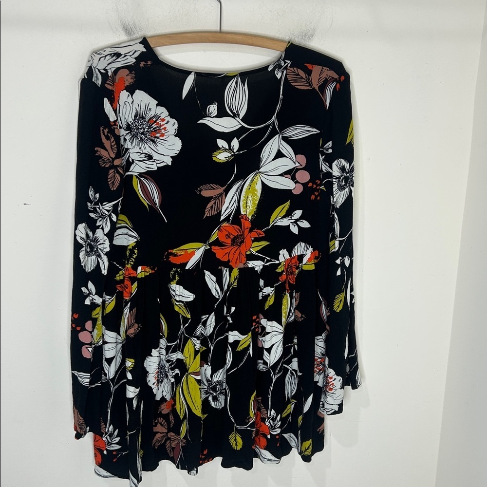 FREE PEOPLE Bella Floral Mini Tunic Dress Size XS - Picture 5 of 15